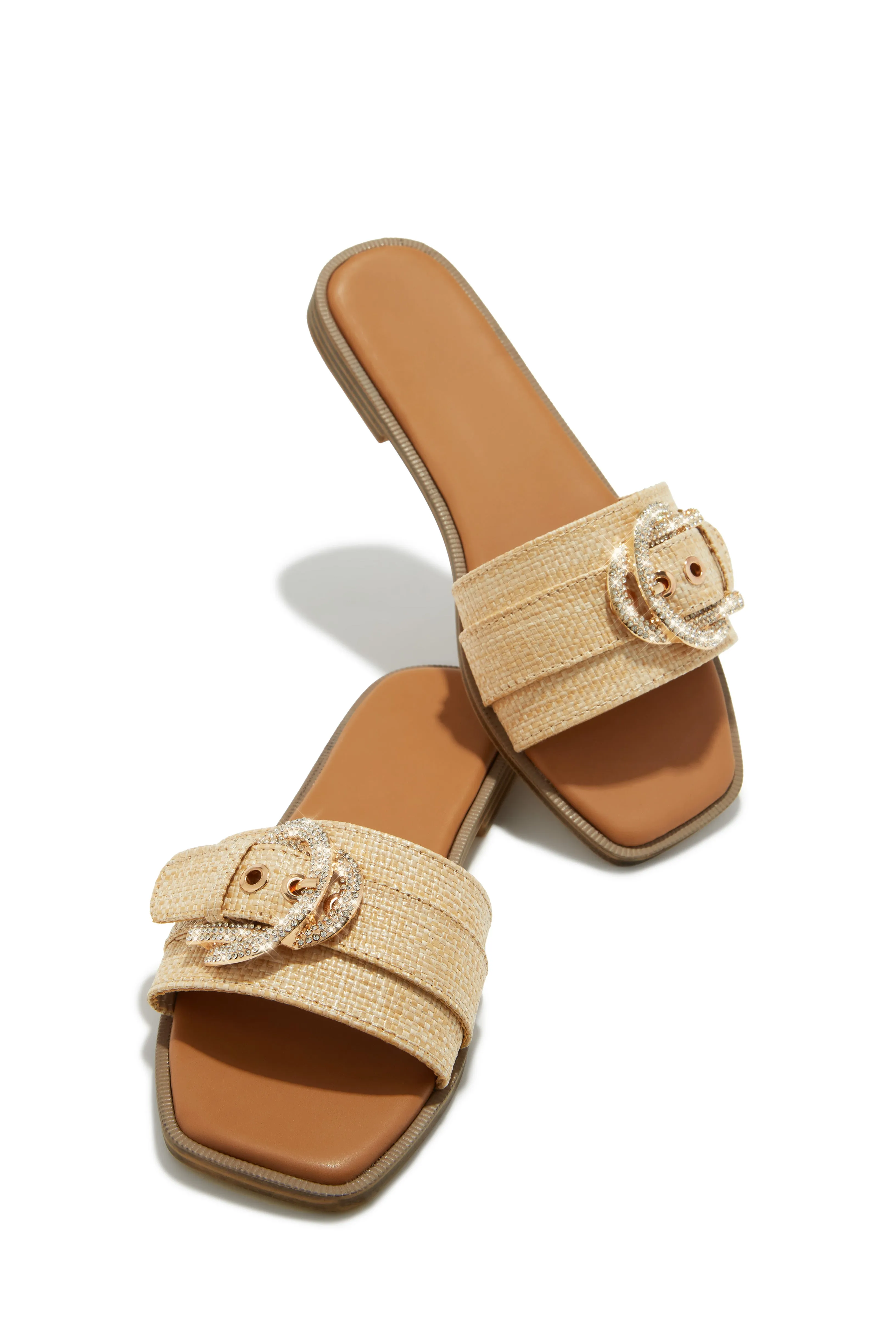 Asarya Slip On Sandals - Natural