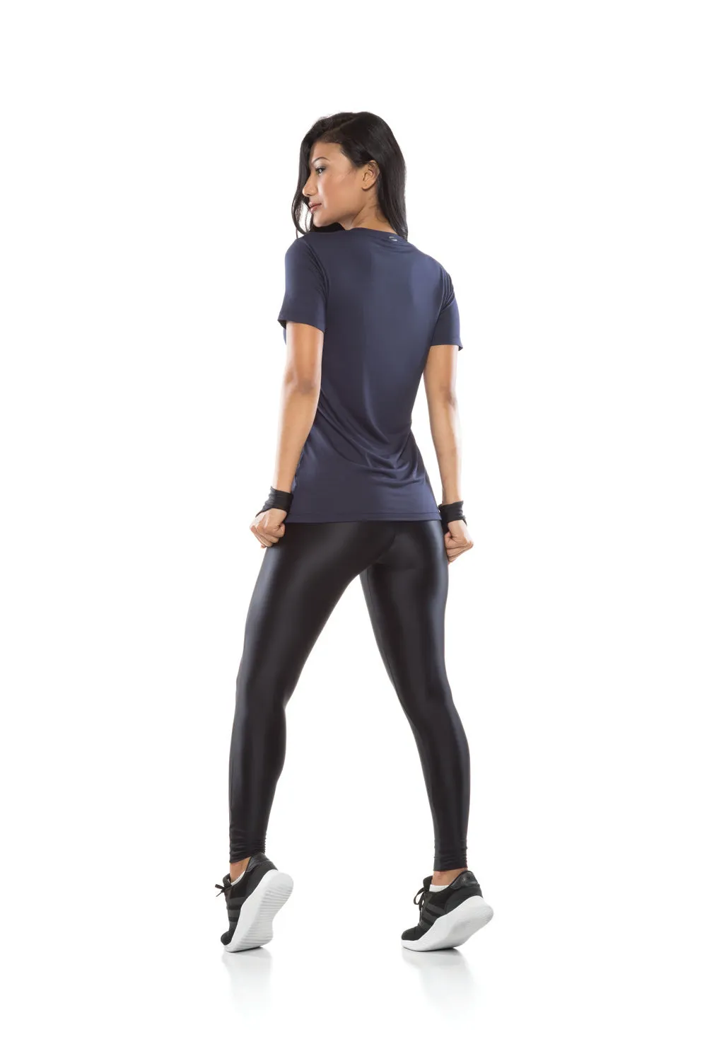 Black Karen High Waisted Shiny Legging