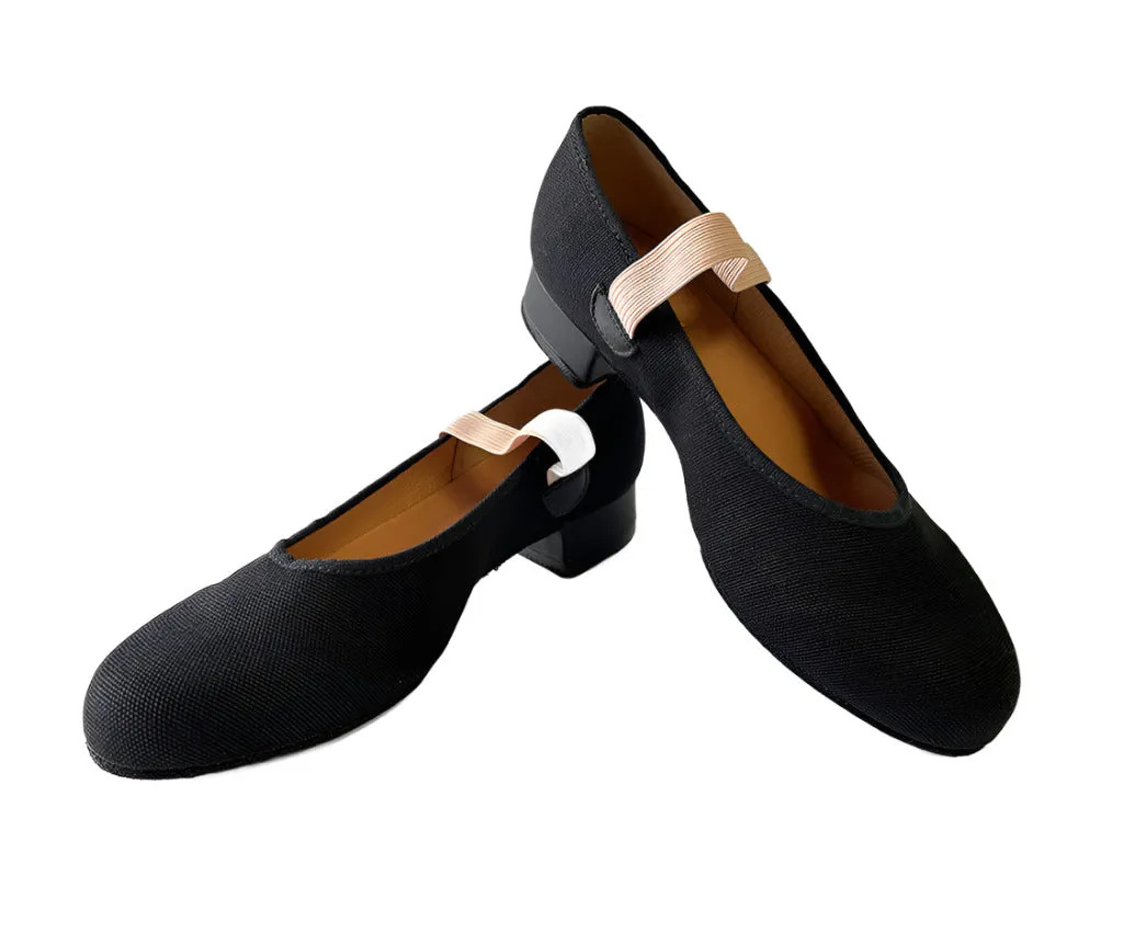 Bloch Karacta Flats Canvas character Shoes - 3/4" heel