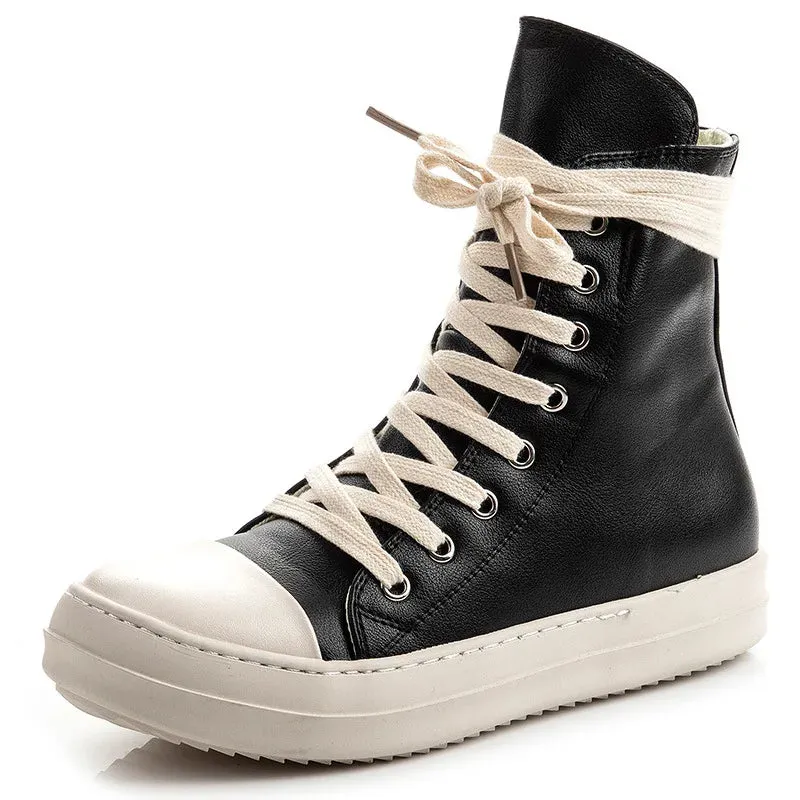 Canvas Ankle Lace Up Sneakers Boots