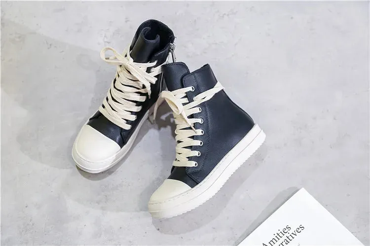 Canvas Ankle Lace Up Sneakers Boots