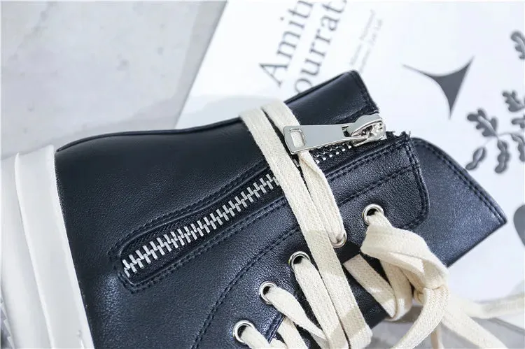 Canvas Ankle Lace Up Sneakers Boots