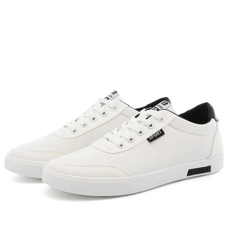 Casual British Style Autumn White Shoes For Men