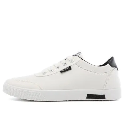 Casual British Style Autumn White Shoes For Men