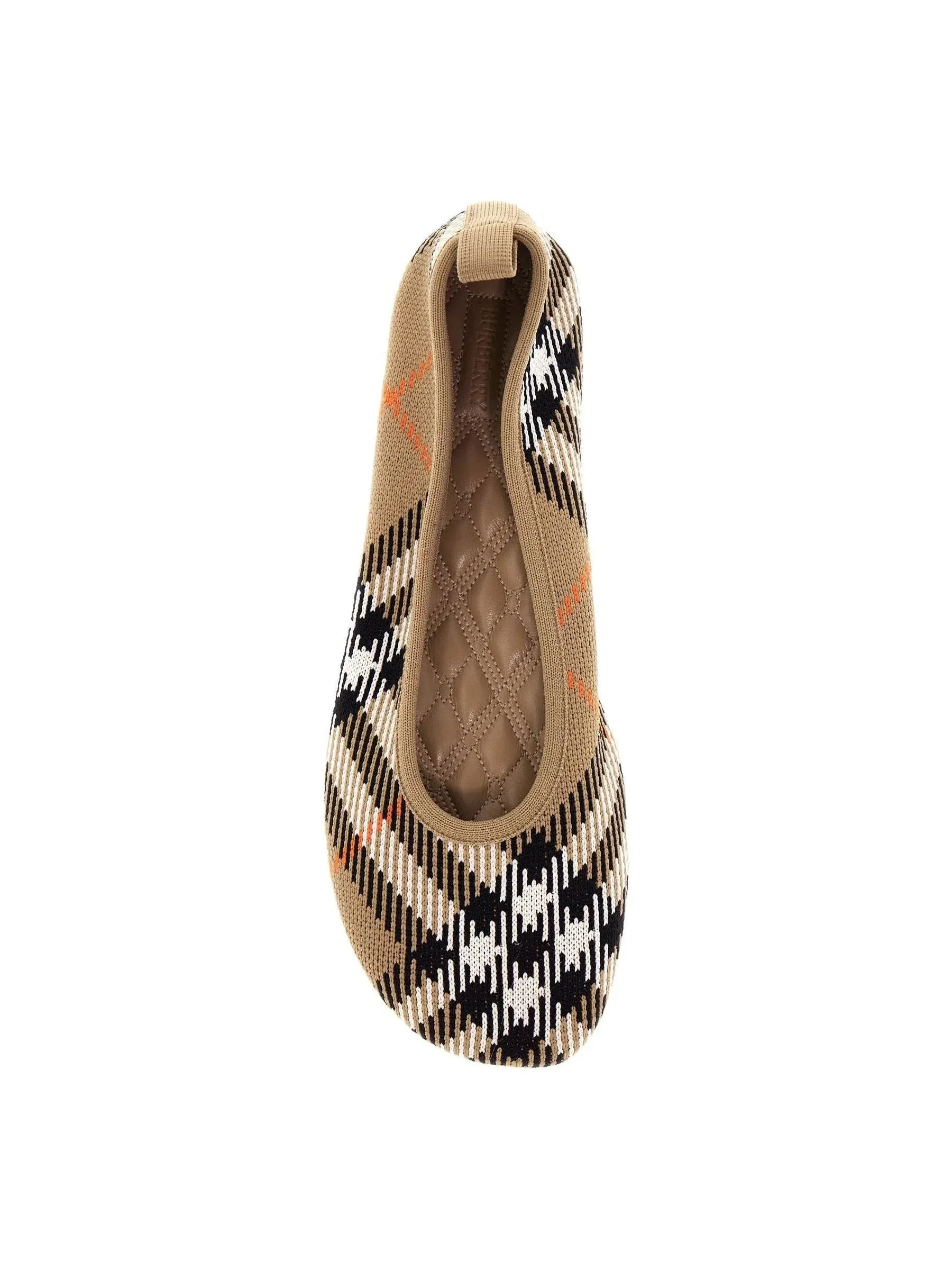 Checkered Canvas Ballet Flats