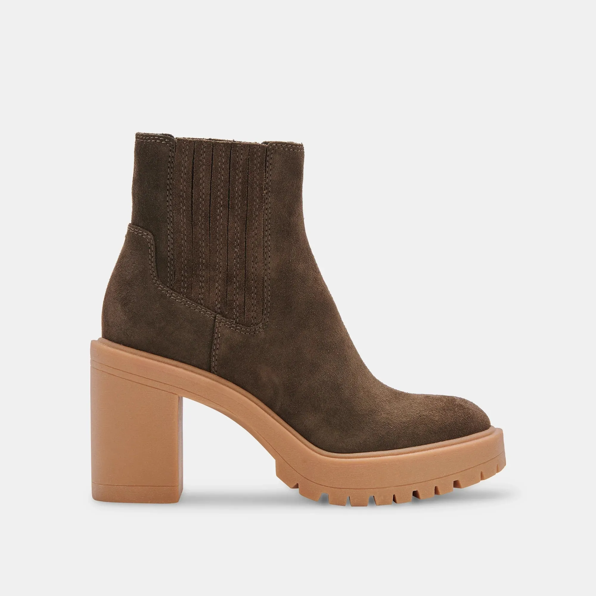 Dolce Vita Caster H2o Bootie Olive Suede