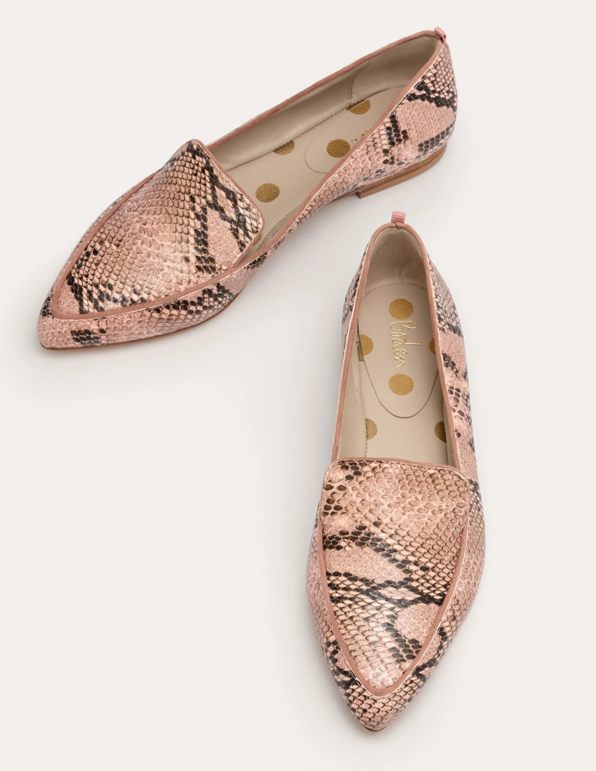 Emma Flexi Sole Shoes-Antique Pink Multi Snake