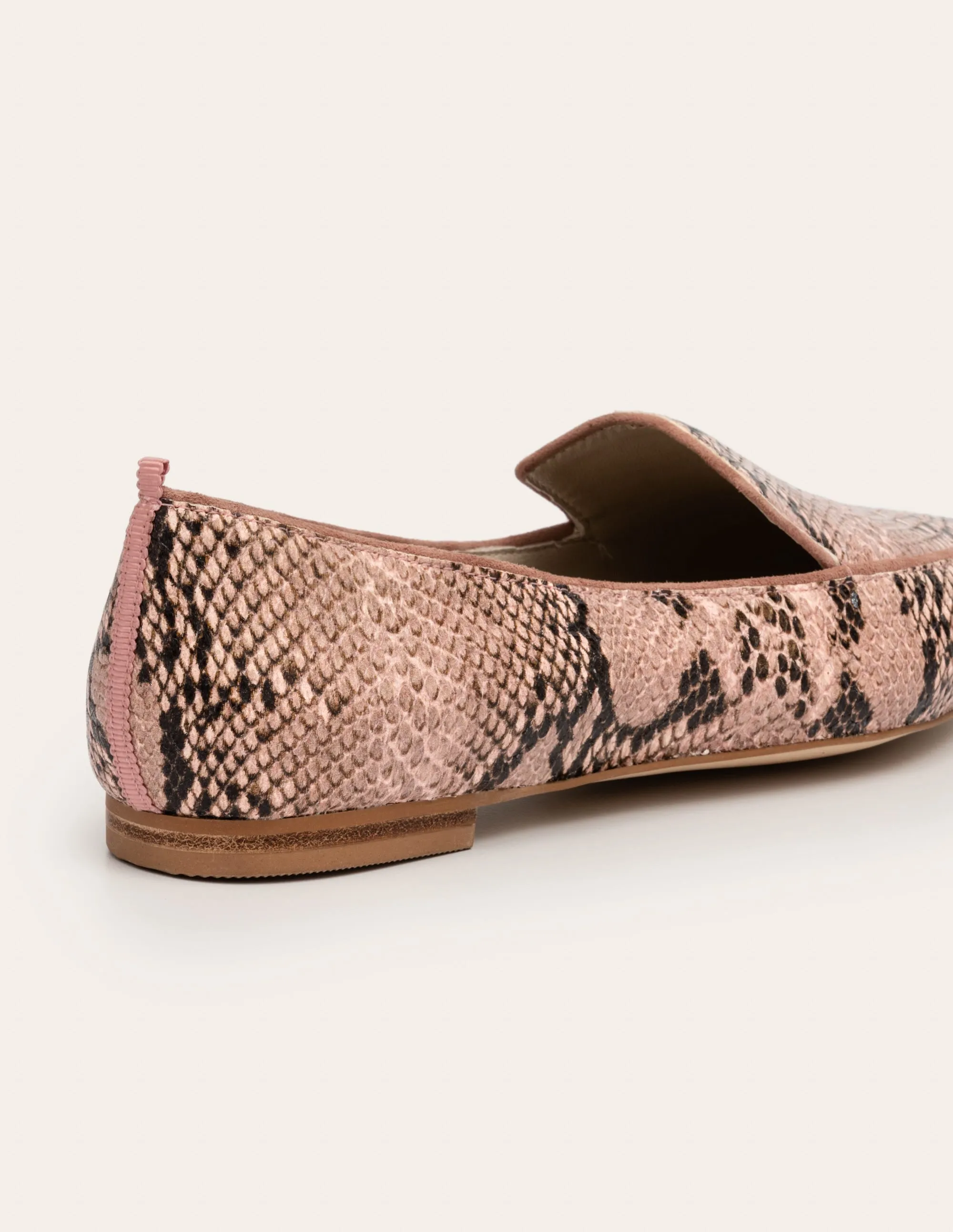 Emma Flexi Sole Shoes-Antique Pink Multi Snake