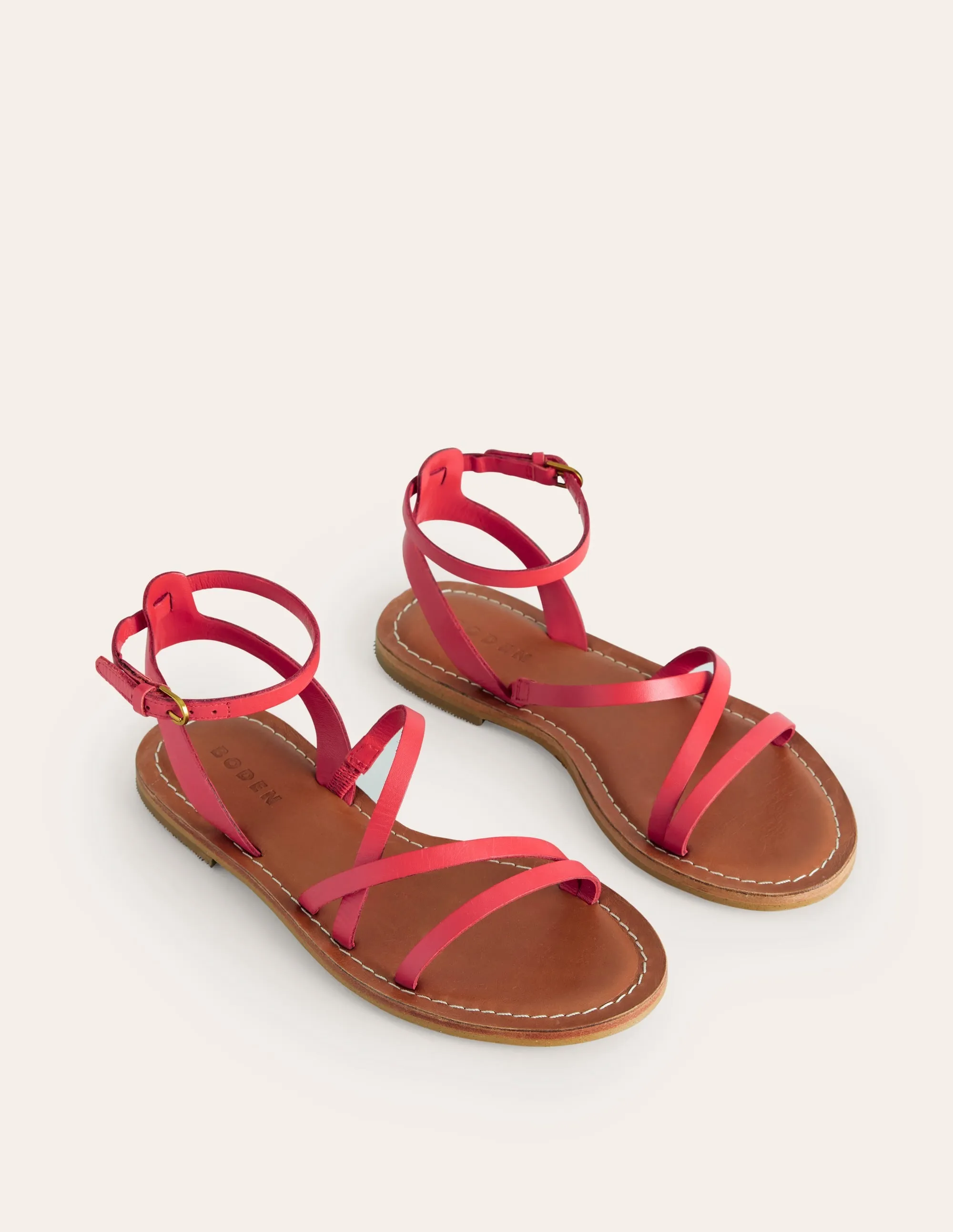 Everyday Flat Sandals-Post Box Red