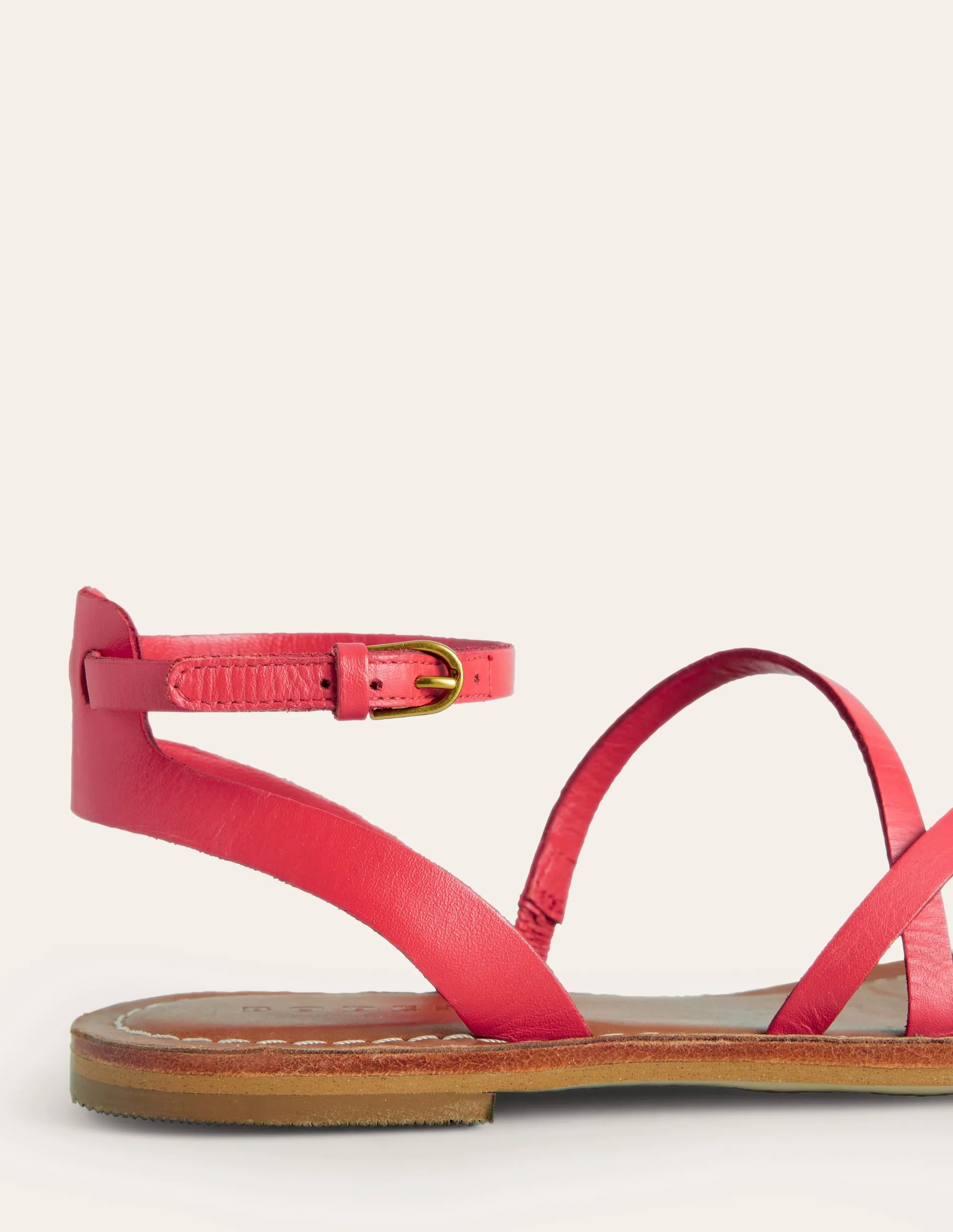 Everyday Flat Sandals-Post Box Red