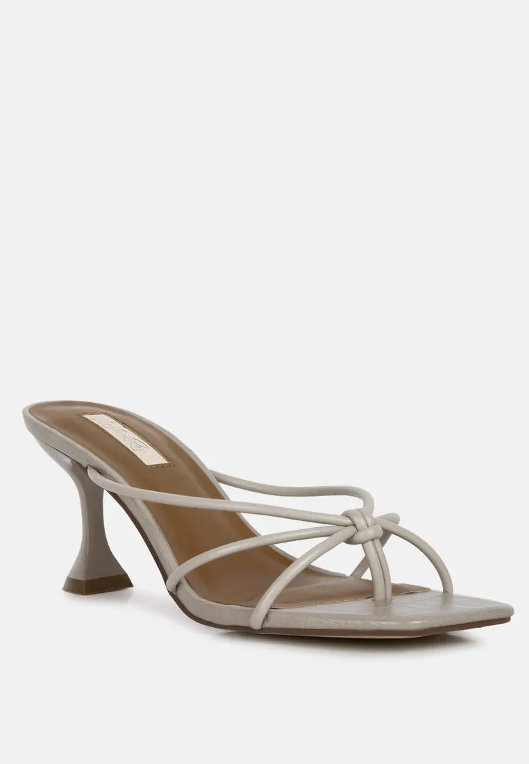 Georgia Strappy Spool Heel Sandals