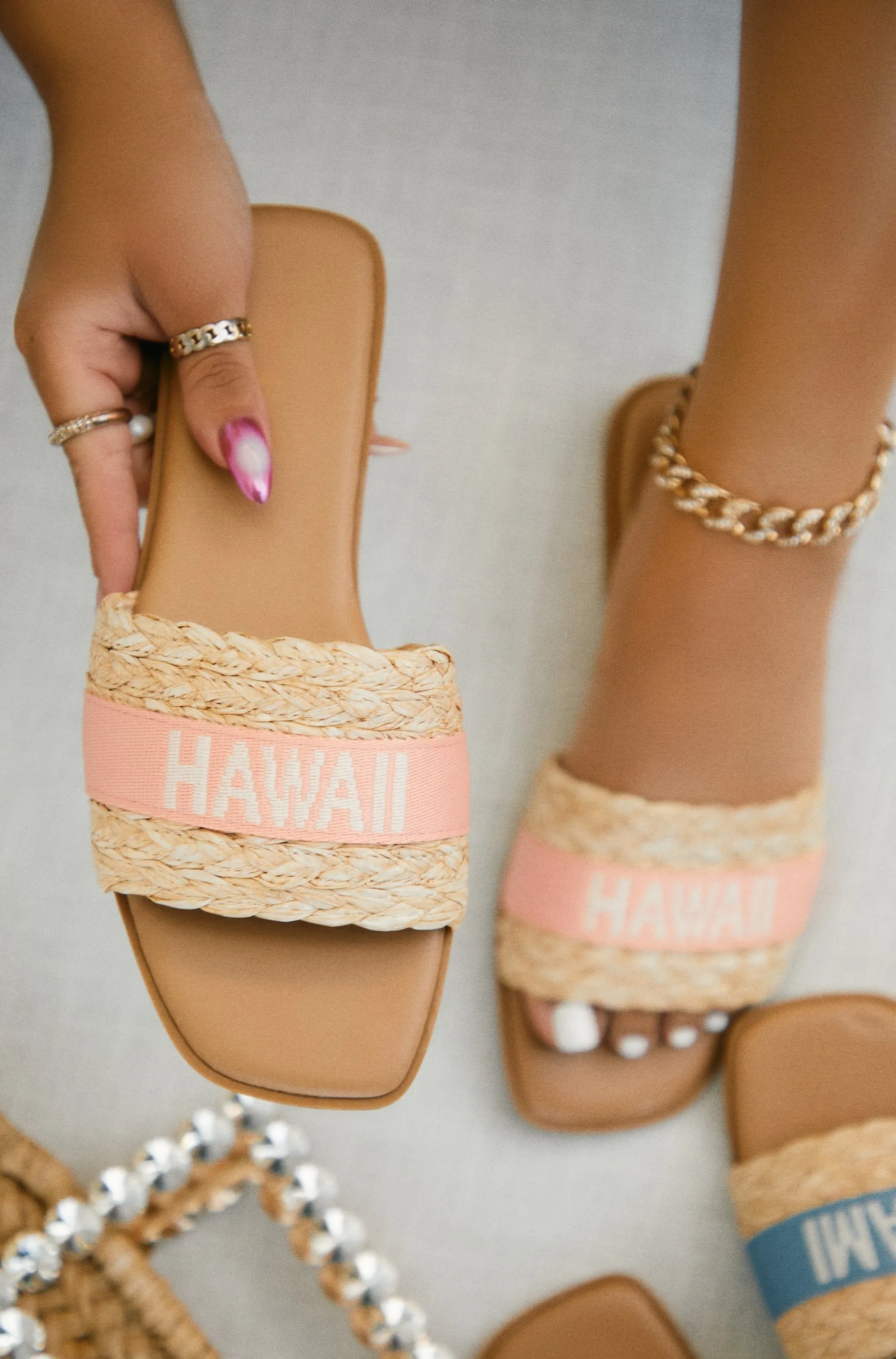 Going Places Slip On Sandals - Pink