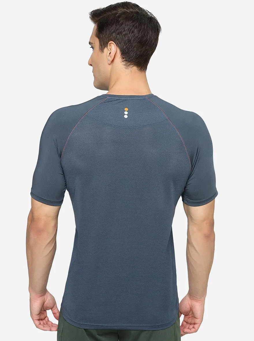 Graphite Solid Slim Fit T-Shirt | Jade Play