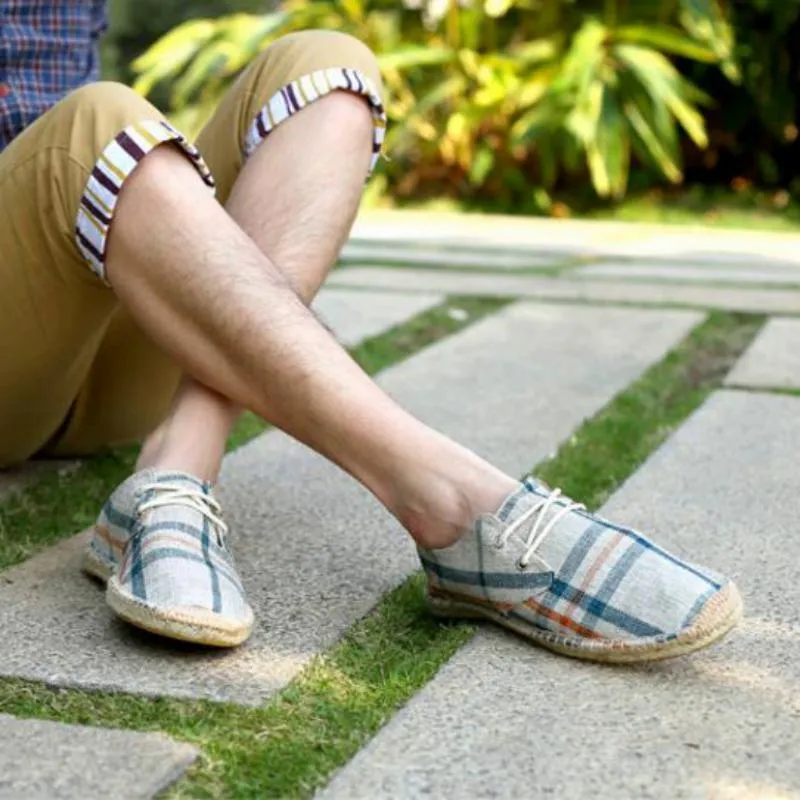 Men's Casual Breathable Hemp Flats