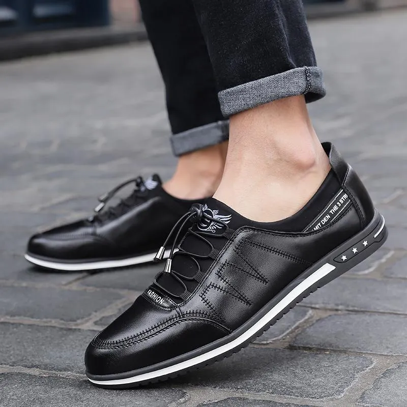 Men's Spring/Autumn Casual Breathable Flats | Plus Size