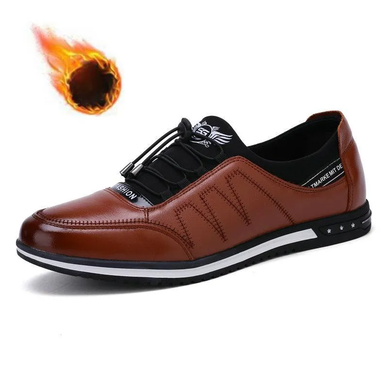 Men's Spring/Autumn Casual Breathable Flats | Plus Size