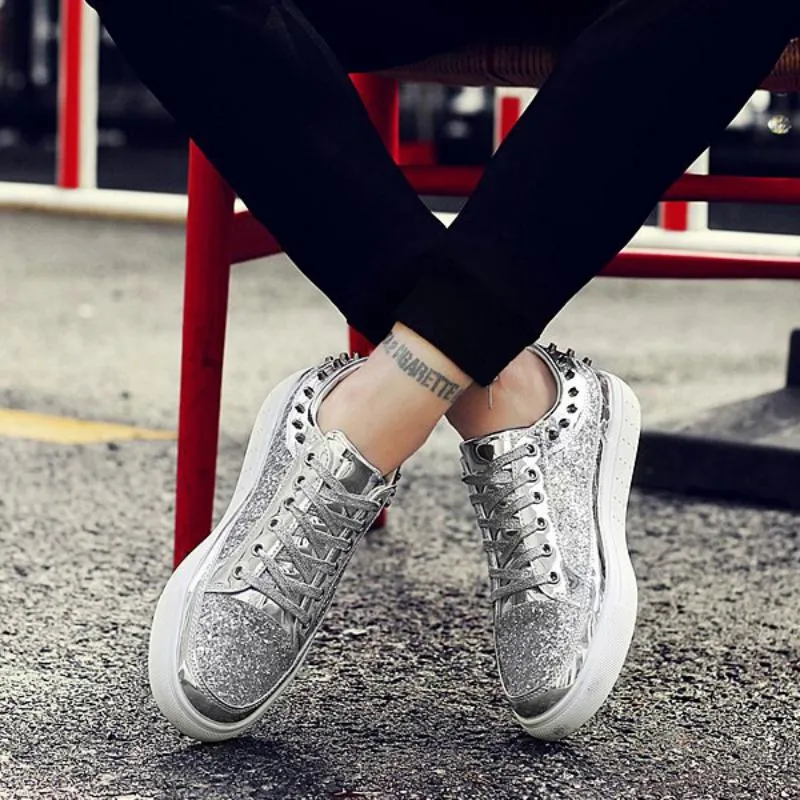 Men's/Women's Casual Leather Shoes With Rivets