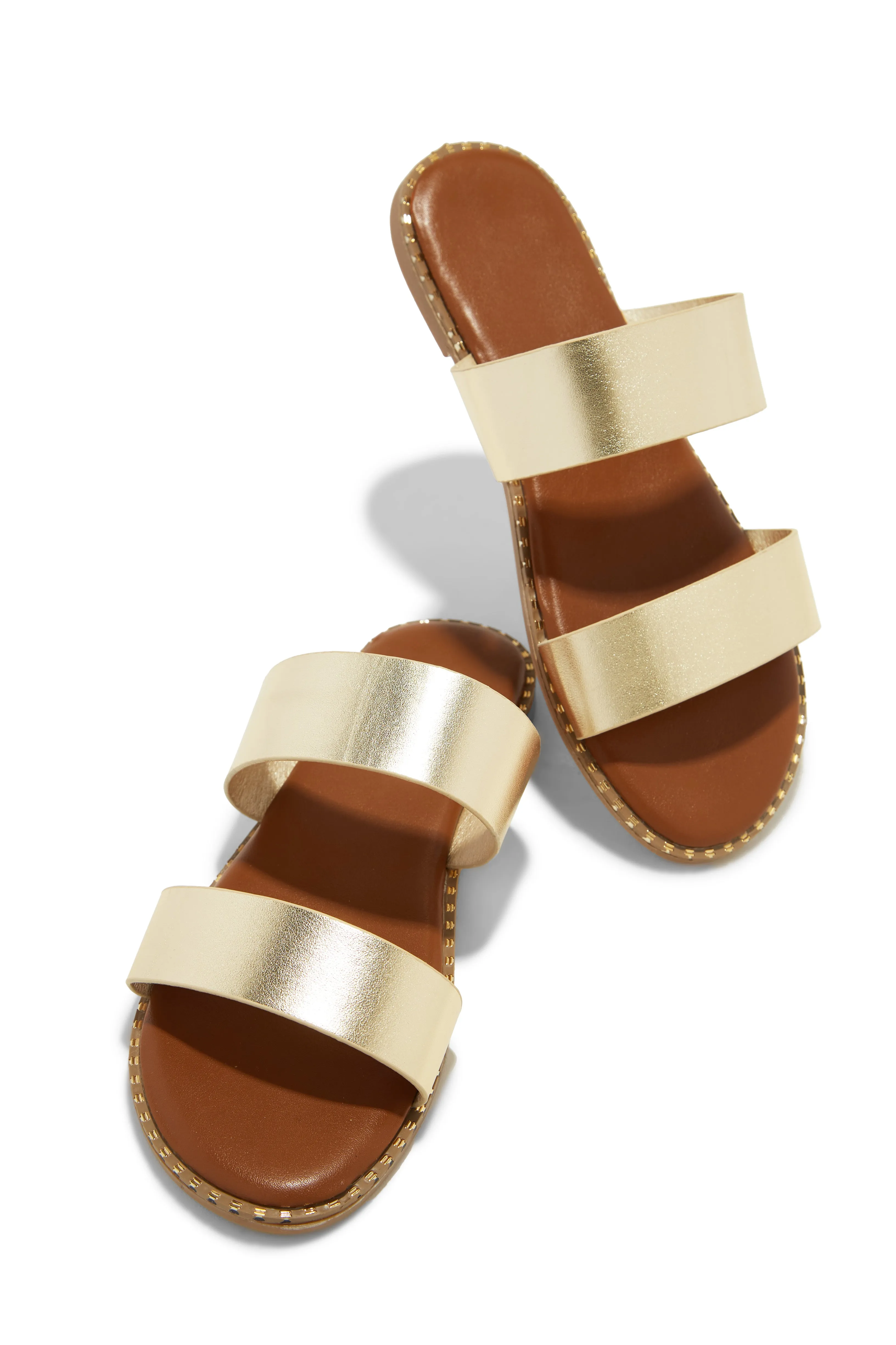 Milani Slip On Sandals - Gold