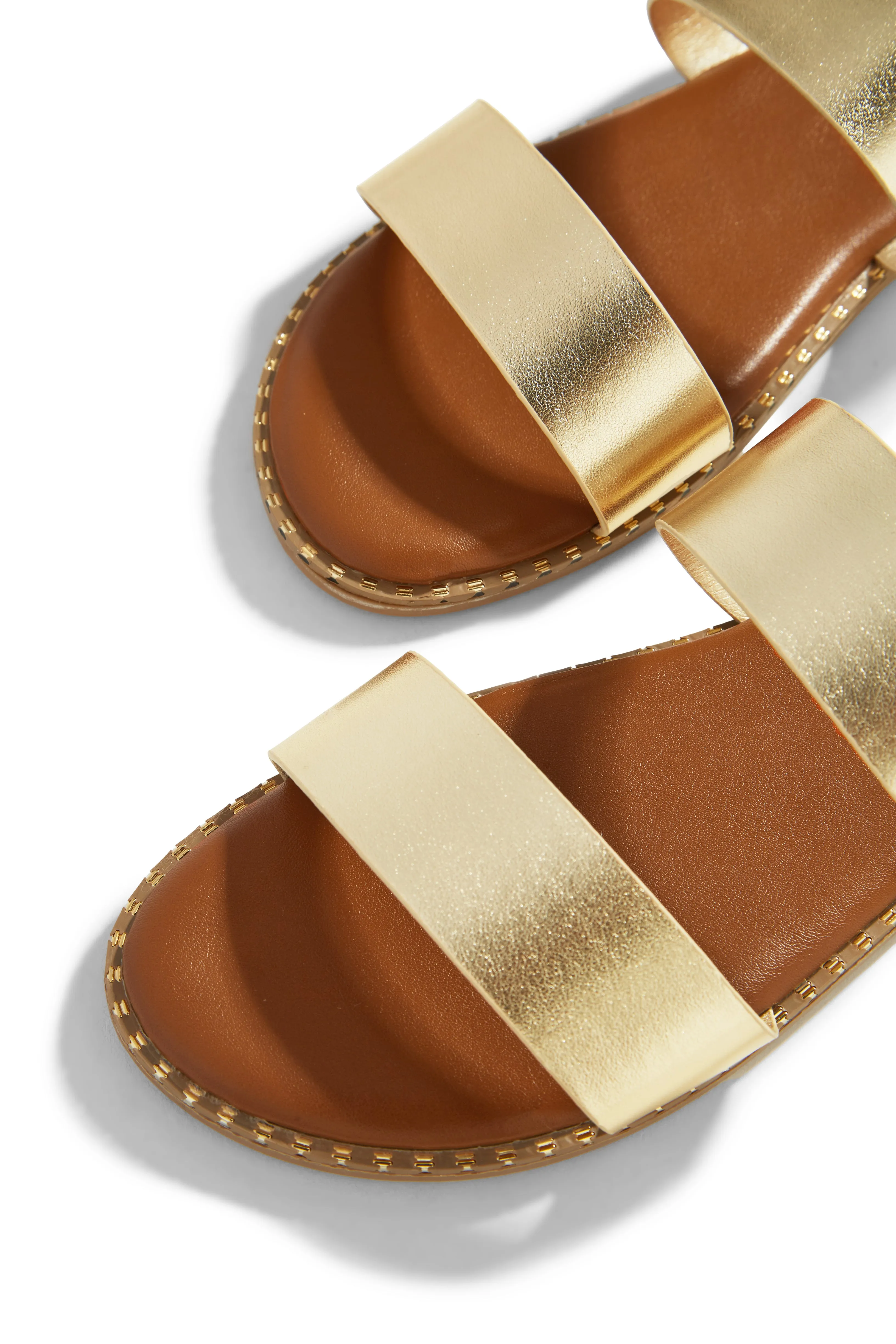 Milani Slip On Sandals - Gold