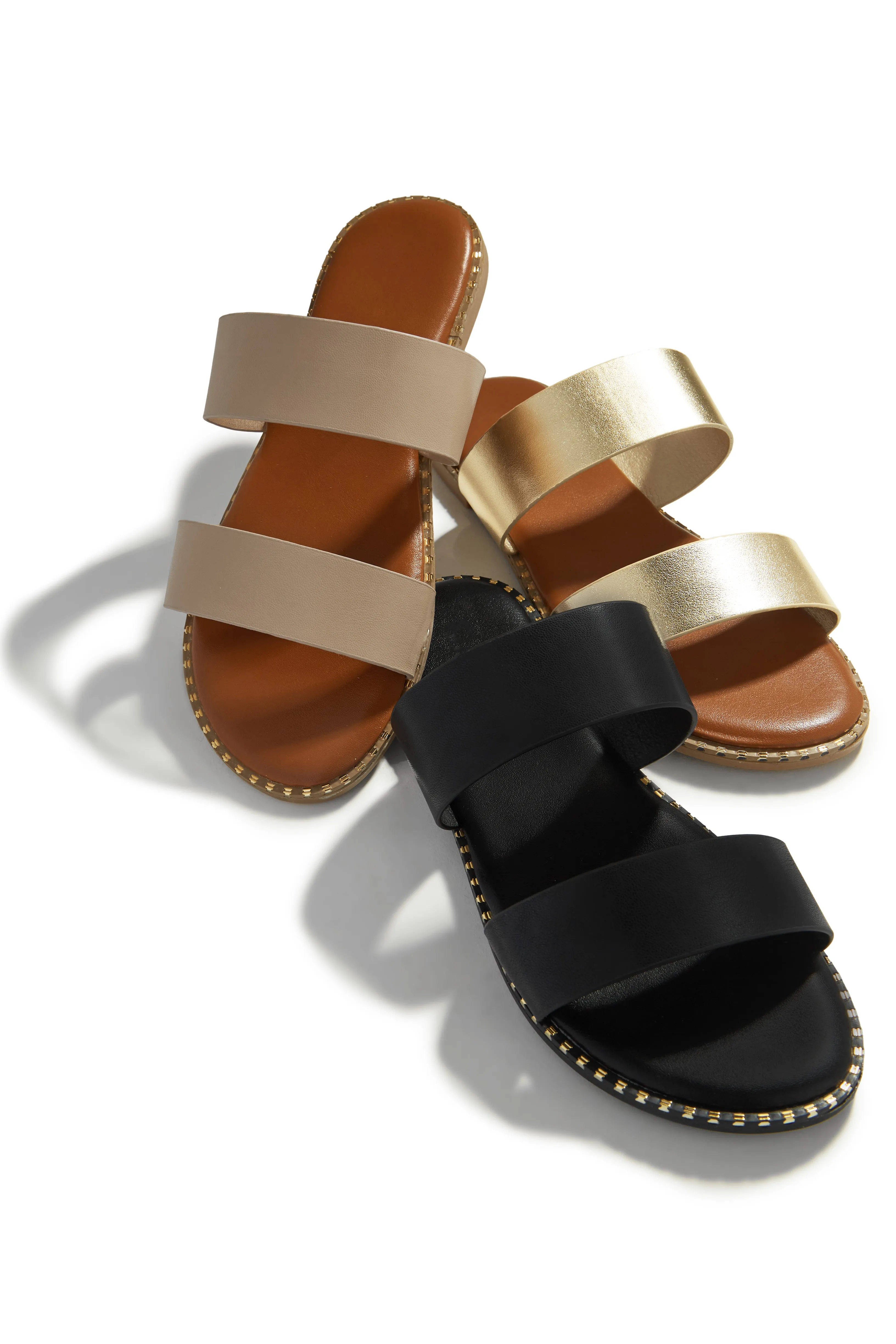 Milani Slip On Sandals - Gold