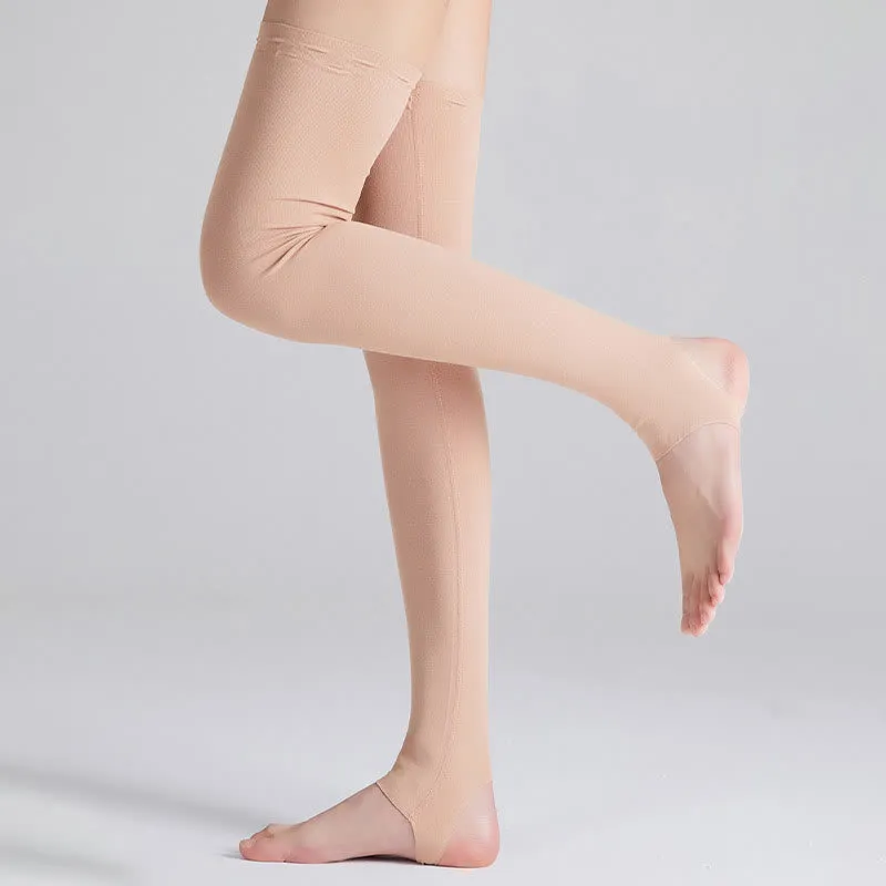 Modal Breathable Thigh High Compression Sleeve Socks