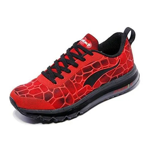 Onemix Lightweight Air Cushion Sport Running Shoes Red Black Size 7