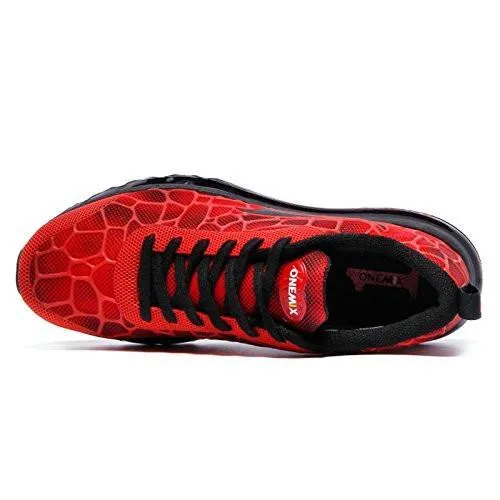 Onemix Lightweight Air Cushion Sport Running Shoes Red Black Size 7