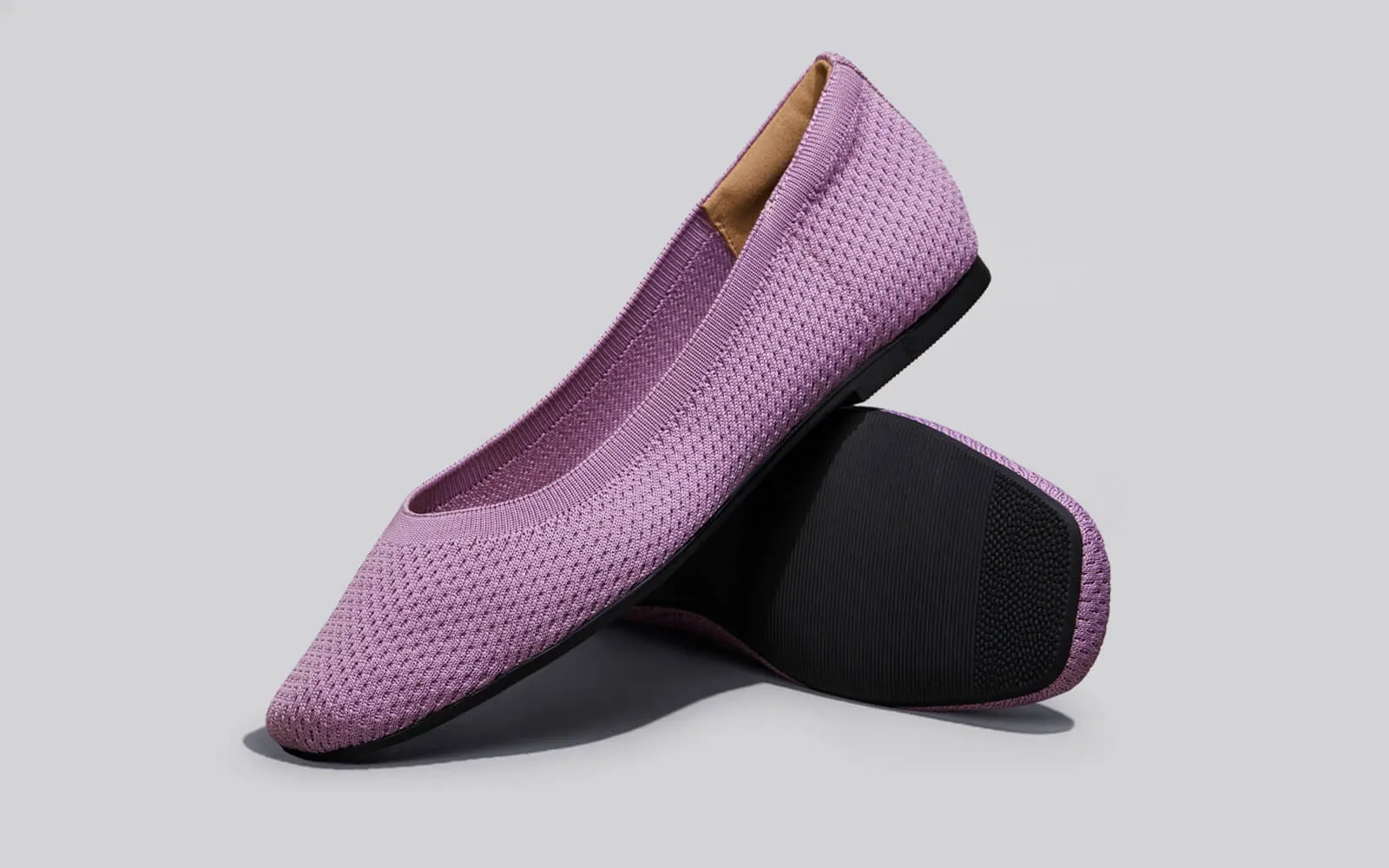 Plush Square Flats : Lavender