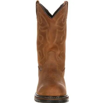 ROCKY ORIGINAL RIDE BRANSON ROPER WATERPROOF WESTERN BOOT- 2733