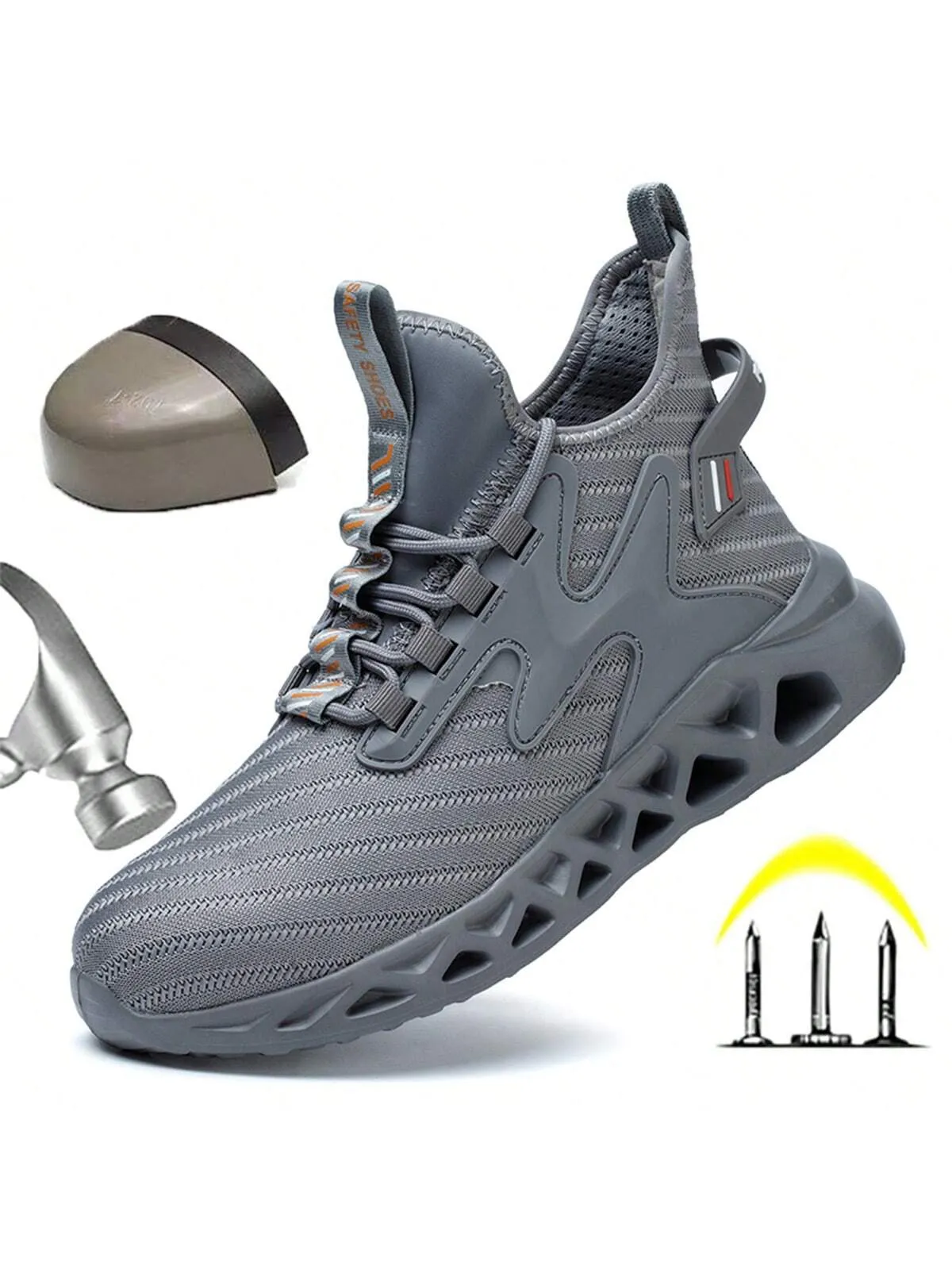 Steel Toe Anti-skid Safety Lightweight Breathable Shoes