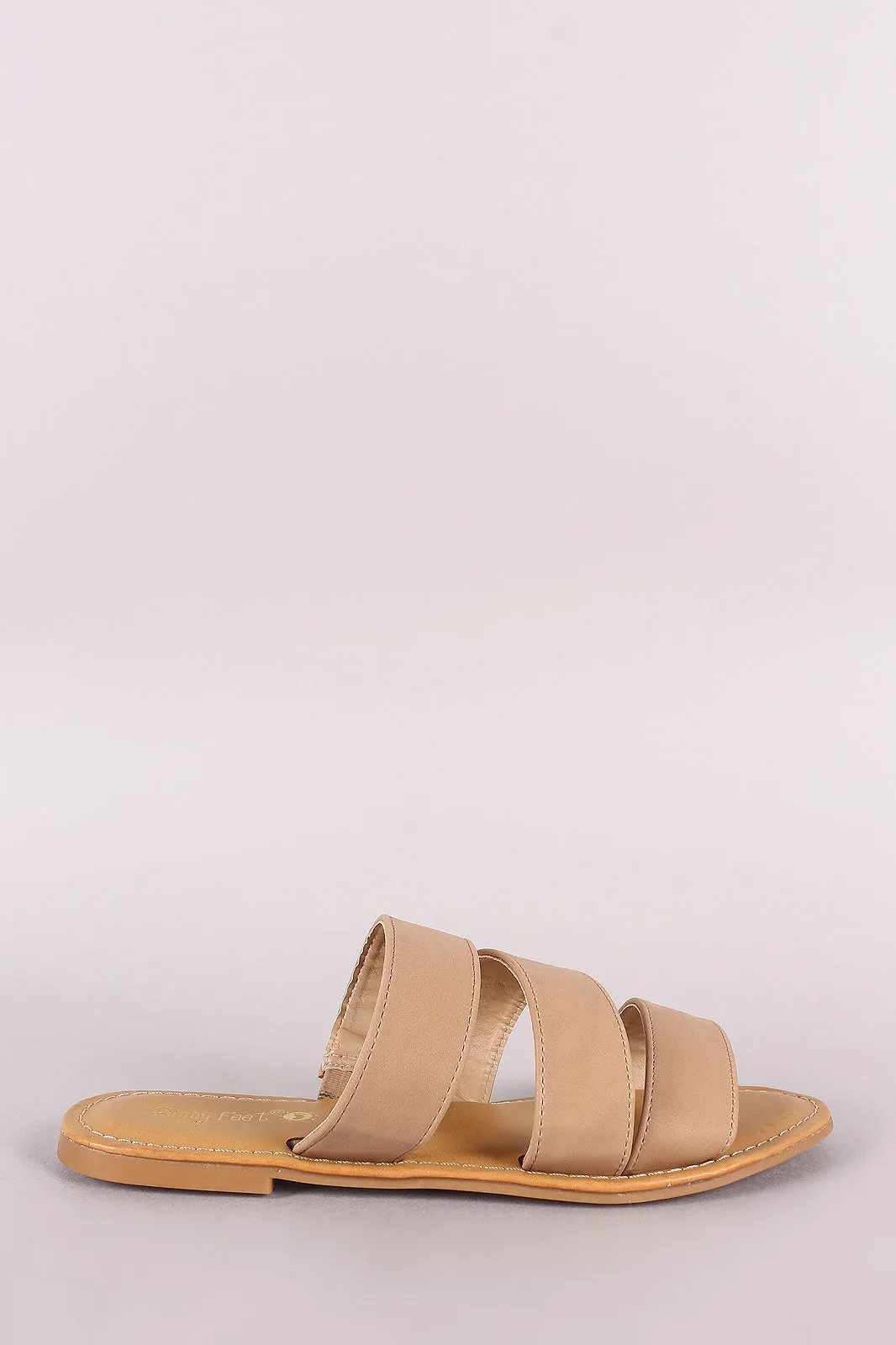 Sunny Feet Nubuck Strappy Slide Sandal