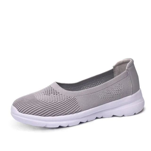 Women's Flat Shoes Casual Loafers  Light Sneakers Breathable Women Slip on Shoe Ladies Vulcanized Footwear Walking Comfort